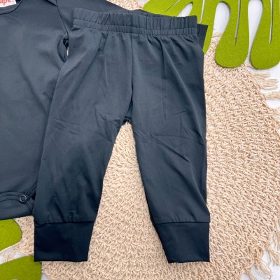 Inverno 2025 - Conjunto Body e Calça Malha Térmico - Preto